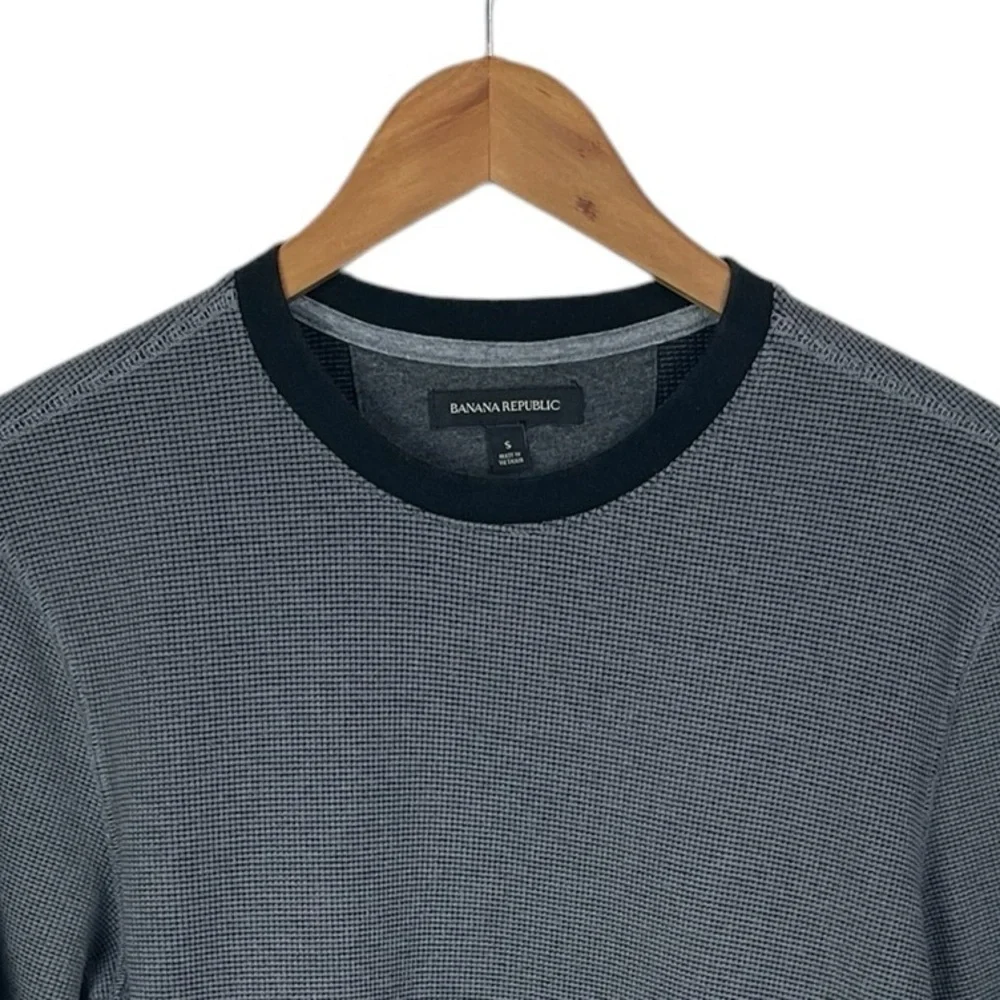 LS396 Men’s Banana Republic LS Thermal Ringer Shirt S